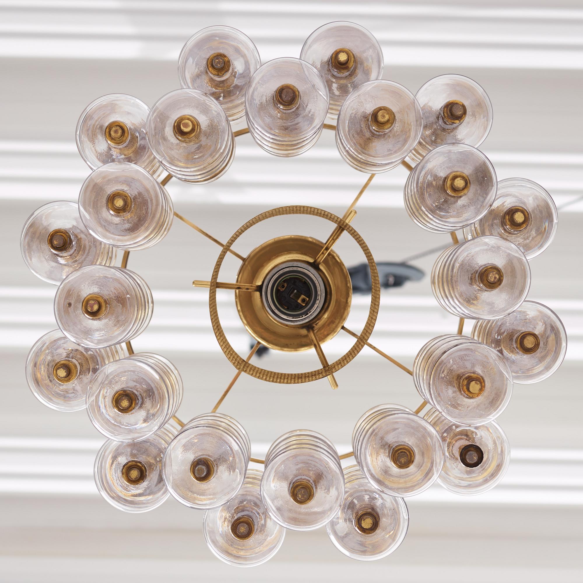 Hans-Agne Jakobsson, an 'Estrella' Ceiling Light, modell T581/H, Markaryd 1960-70s.