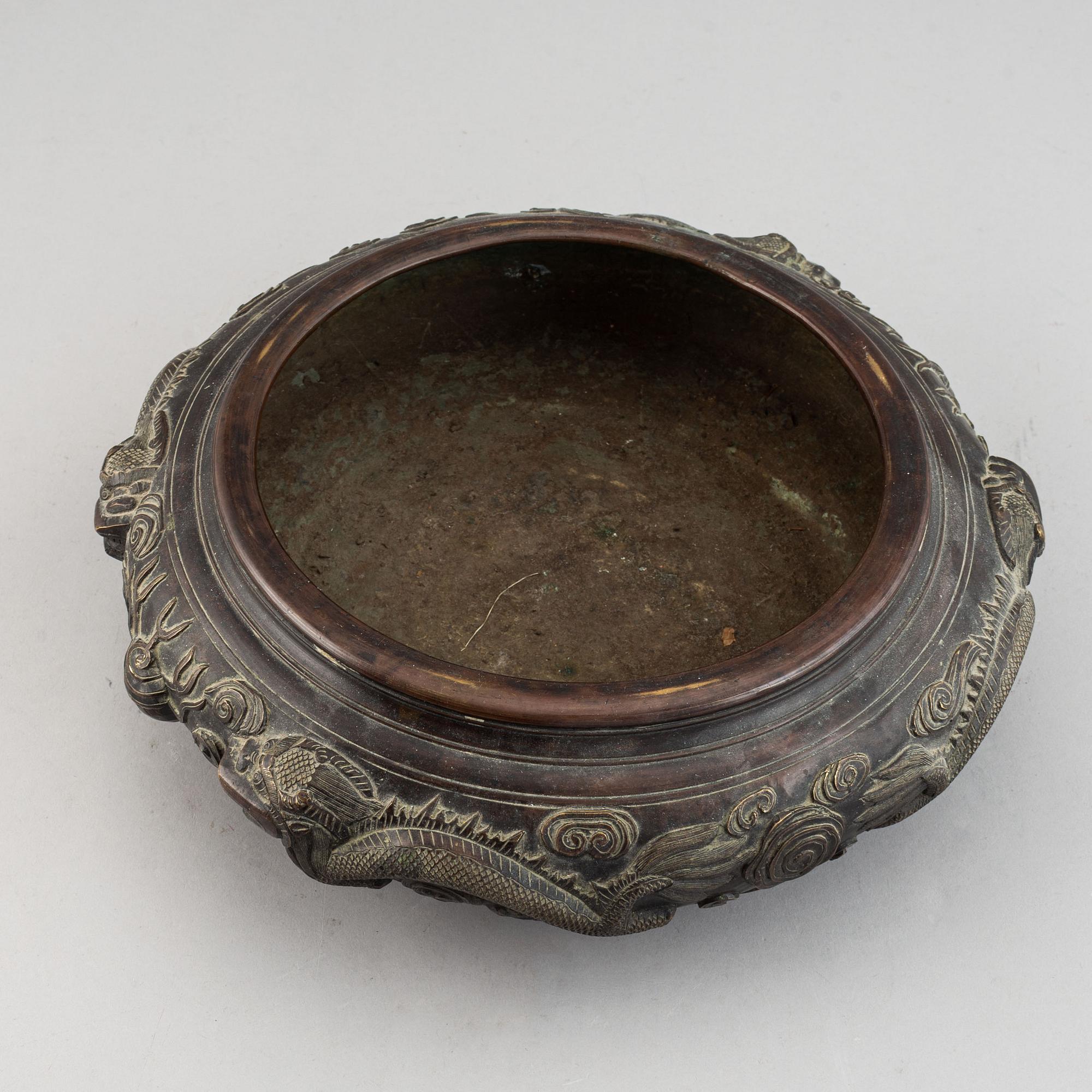 A large bronze censer, China, early 20th Century.