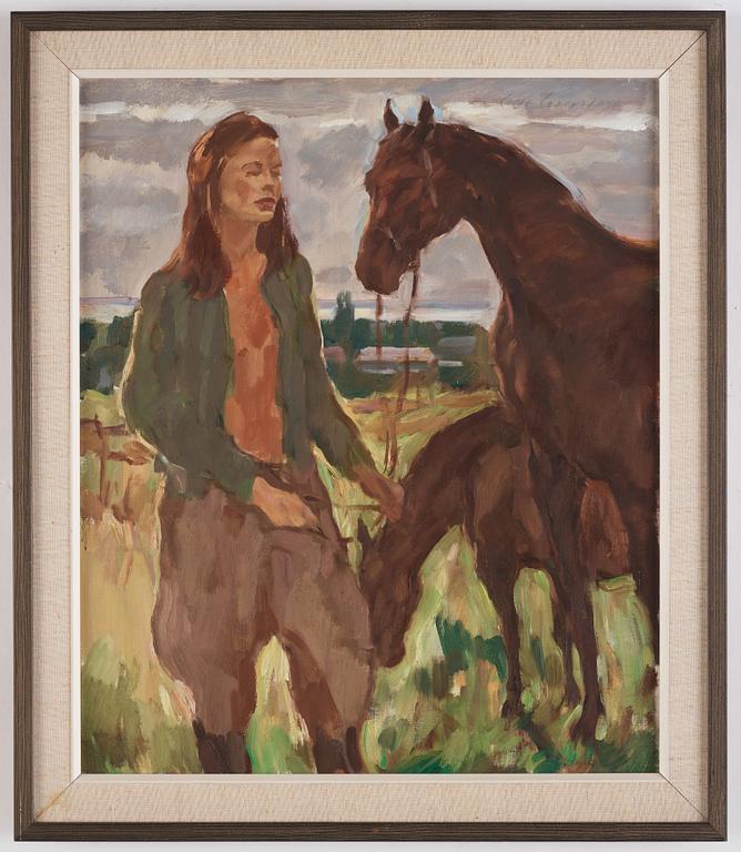 Lotte Laserstein, Young Woman with Horses (Öland).