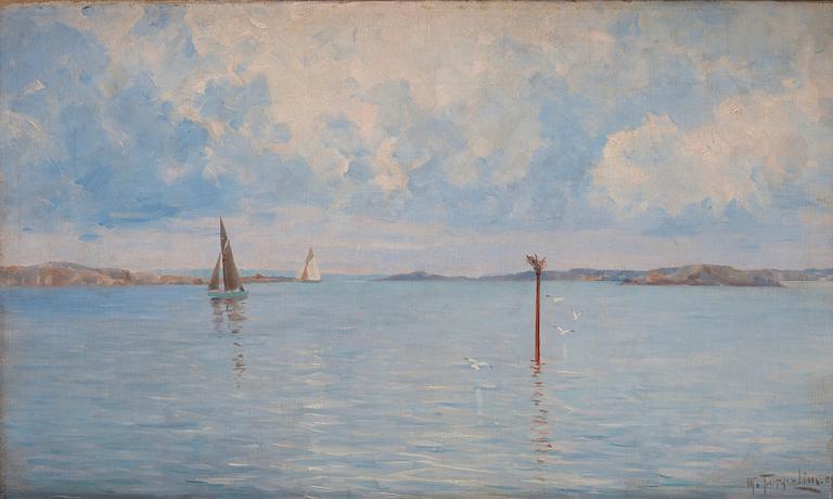 Woldemar Toppelius, Seglare i skärgården.