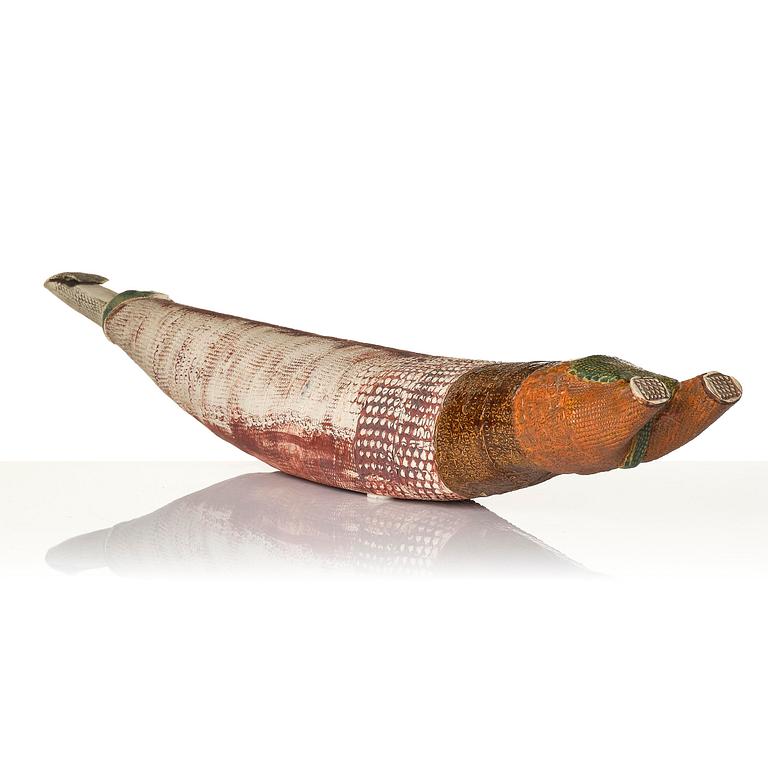 Bengt Berglund, a stoneware sculpture of a resting figure, Gustavsbergs Studio 1960s-70s.