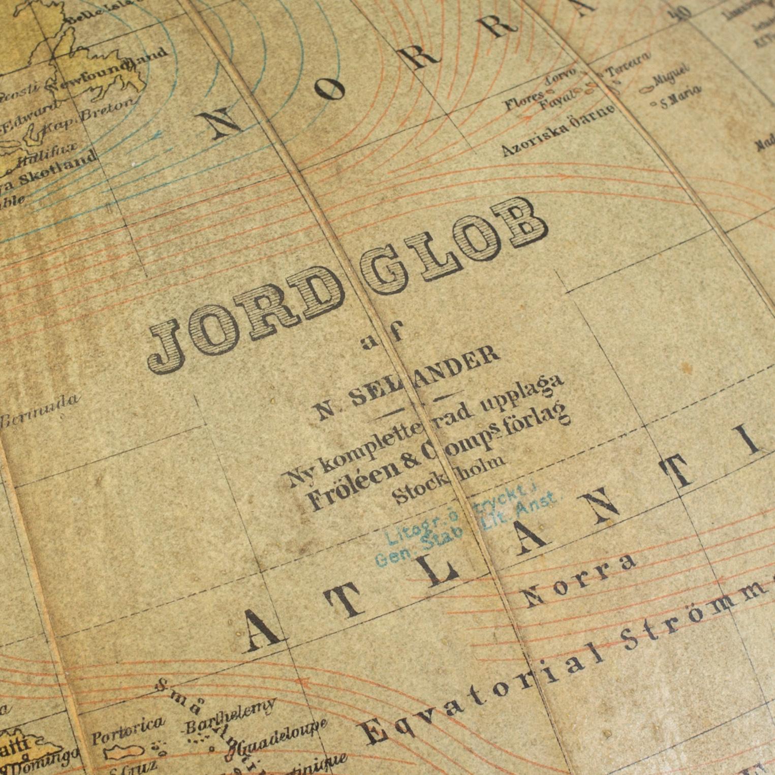 JORDGLOB, N. Selander, Fröléen & Comps Förlag, Stockholm, 1900-talets först hälft.