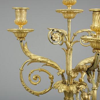 KANDELABER, Louis XVI-stil, 1800-tal.