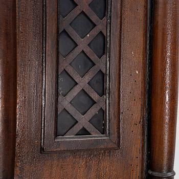 An oak longcase clock, 19th Century.