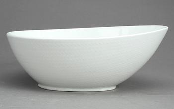SERVISDELAR, 3delar, flintgods, "Blå Eld", Hertha Bengtsson, Rörstrand, 1965-66.