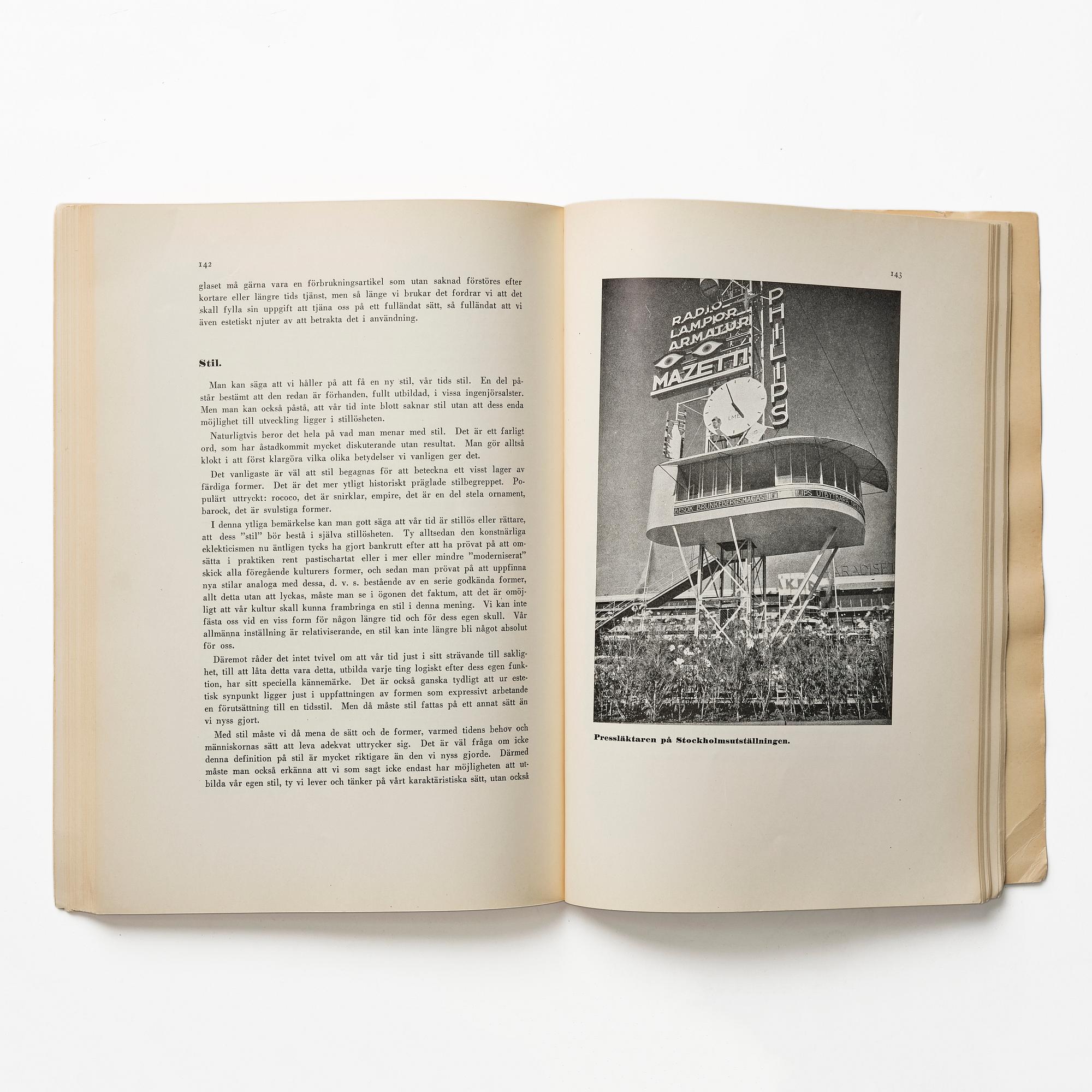 Book, "Acceptera", 1931.