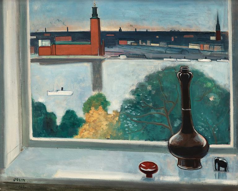 Einar Jolin, "Fönsterutsikt, Stockholm".