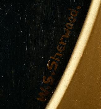 OKÄND KONSTNÄR, olja på duk, England, 1800-tal, sign W S Sherwood.