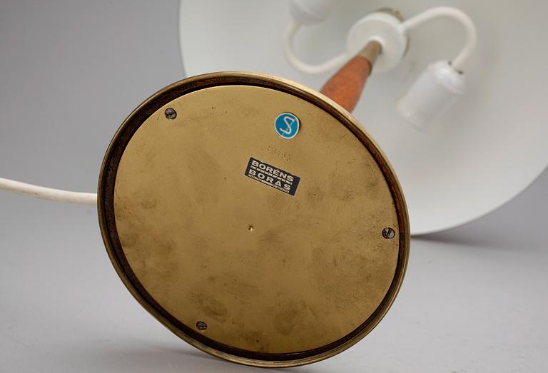 BORDSLAMPA, märkt Boréns, Borås. 1900-talets andra hälft.