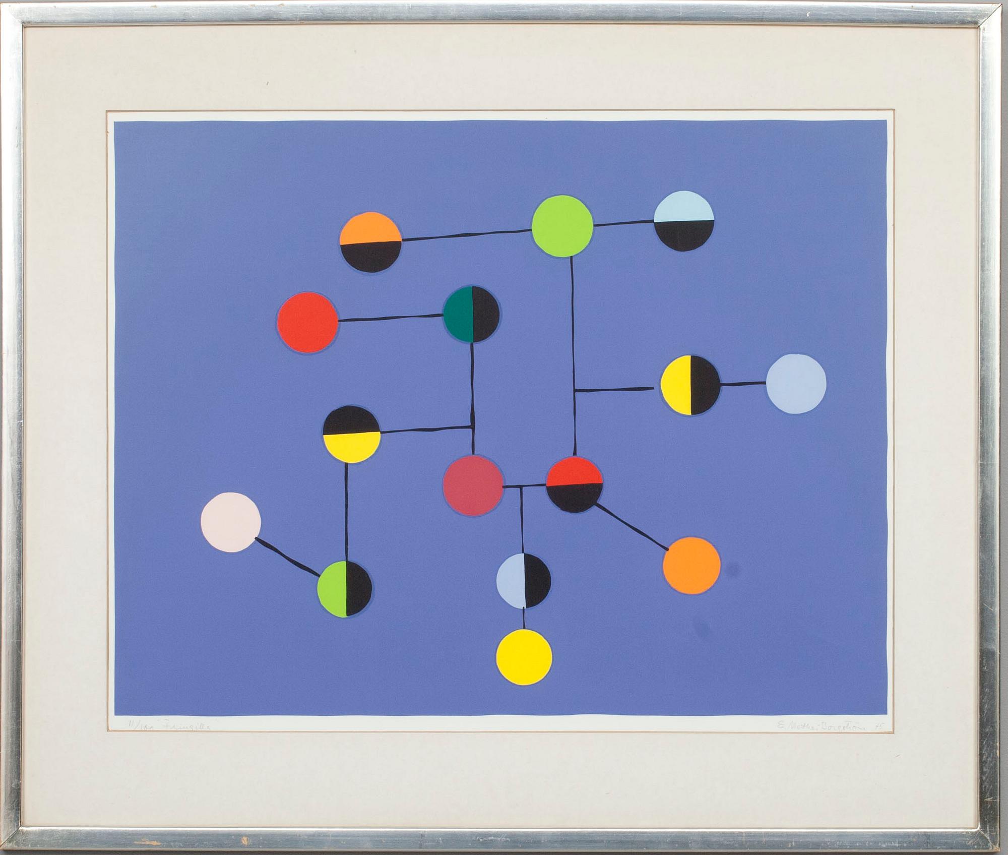 ERNST METHER-BORGSTRÖM, litografi, 11/100, signerad och daterad 1975.