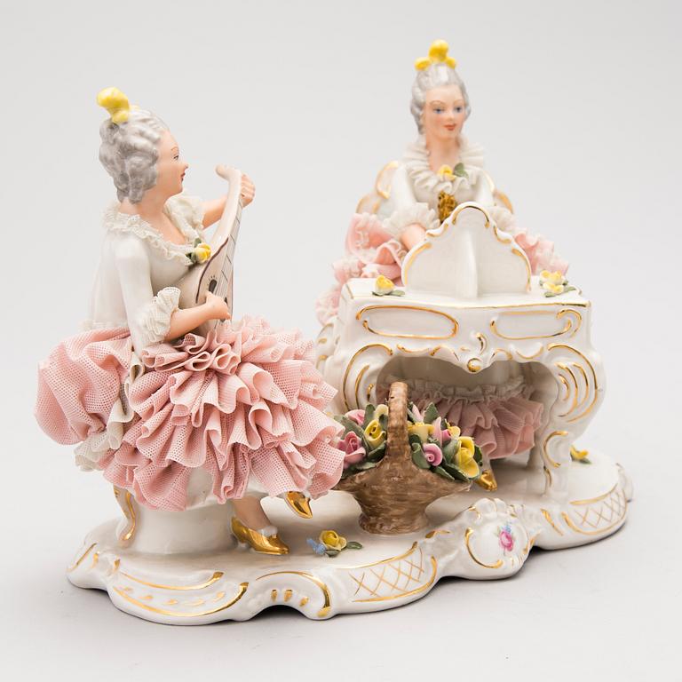 A porcelain figurine from Sandizell Höffner & Co, Germany after 1951.