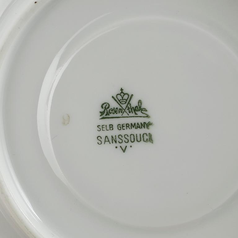 KAFFESERVIS, 25 delar, porslin, Rosenthal, Tyskland, 1900-talets första hälft.