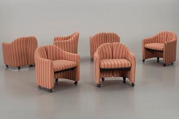 SIX EASY CHAIRS Eugenio Geli  FOR TECNO.