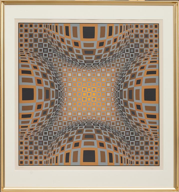 VICTOR VASARELY, färgserigrafi, signerad och numrerad 226/250.