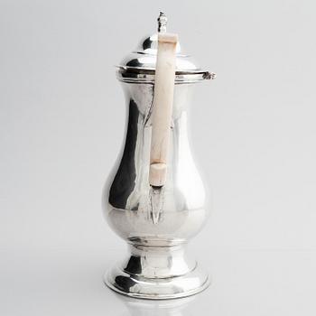 Kaffekanna, silver, Wien, Österrike, 1776.