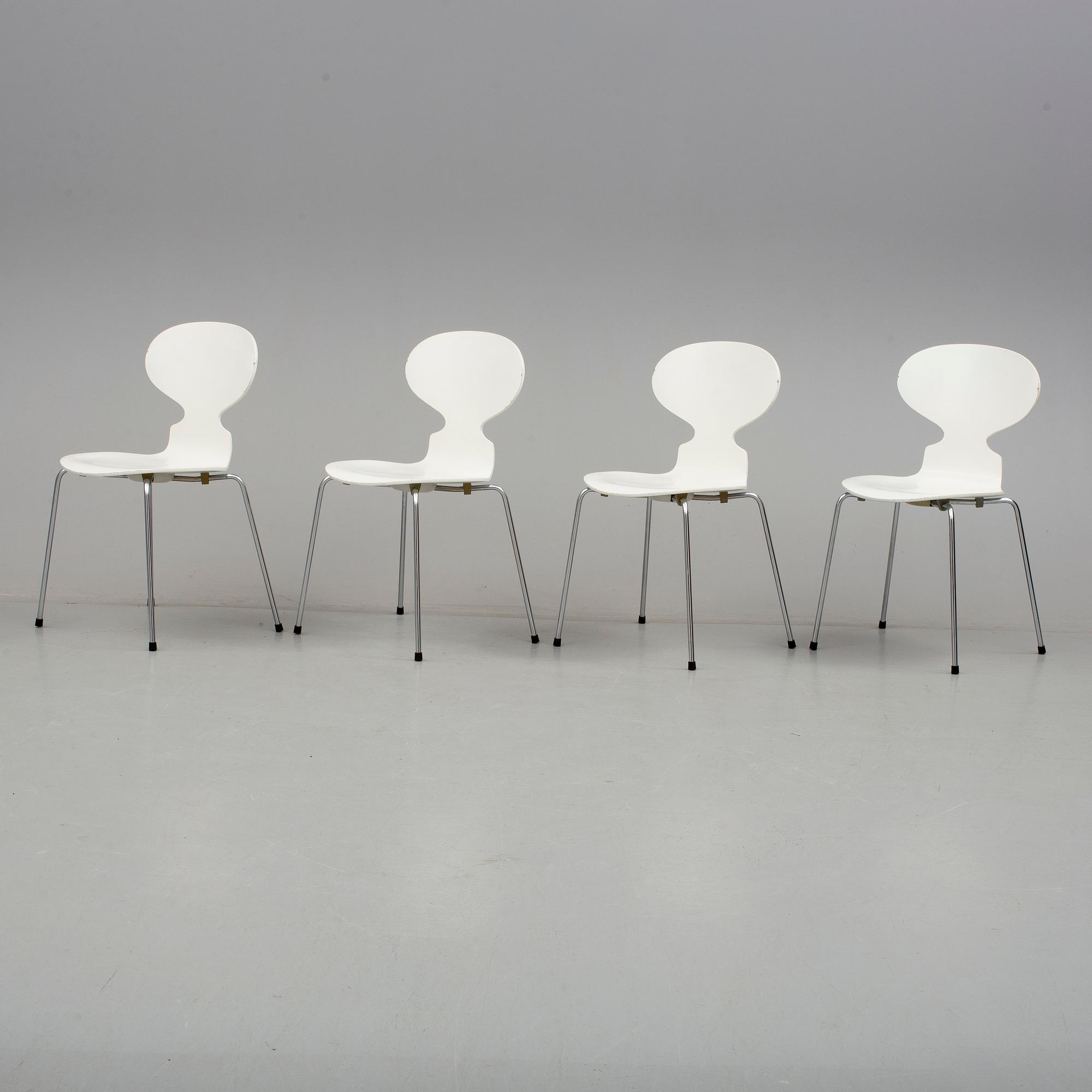 STOLAR, 4 st, "Myran", Arne Jacobsen, Fritz Hansen, 1979-80.