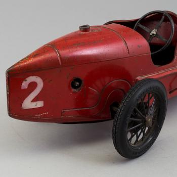 A red tinplate CIJ Alfa Romeo P2, France, ca 1930.