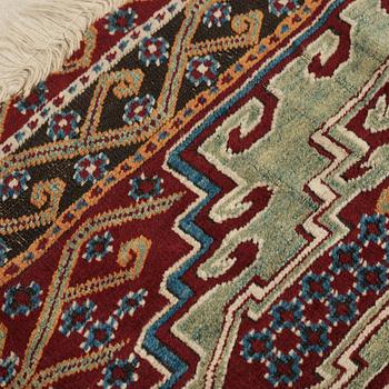 A CARPET FRAGMENT. An antique Central Anatolian Saff. 152,5 x 140,5 cm.