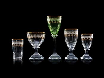 848. A Swedish Kosta 'Junior' glass service. (112 pieces).