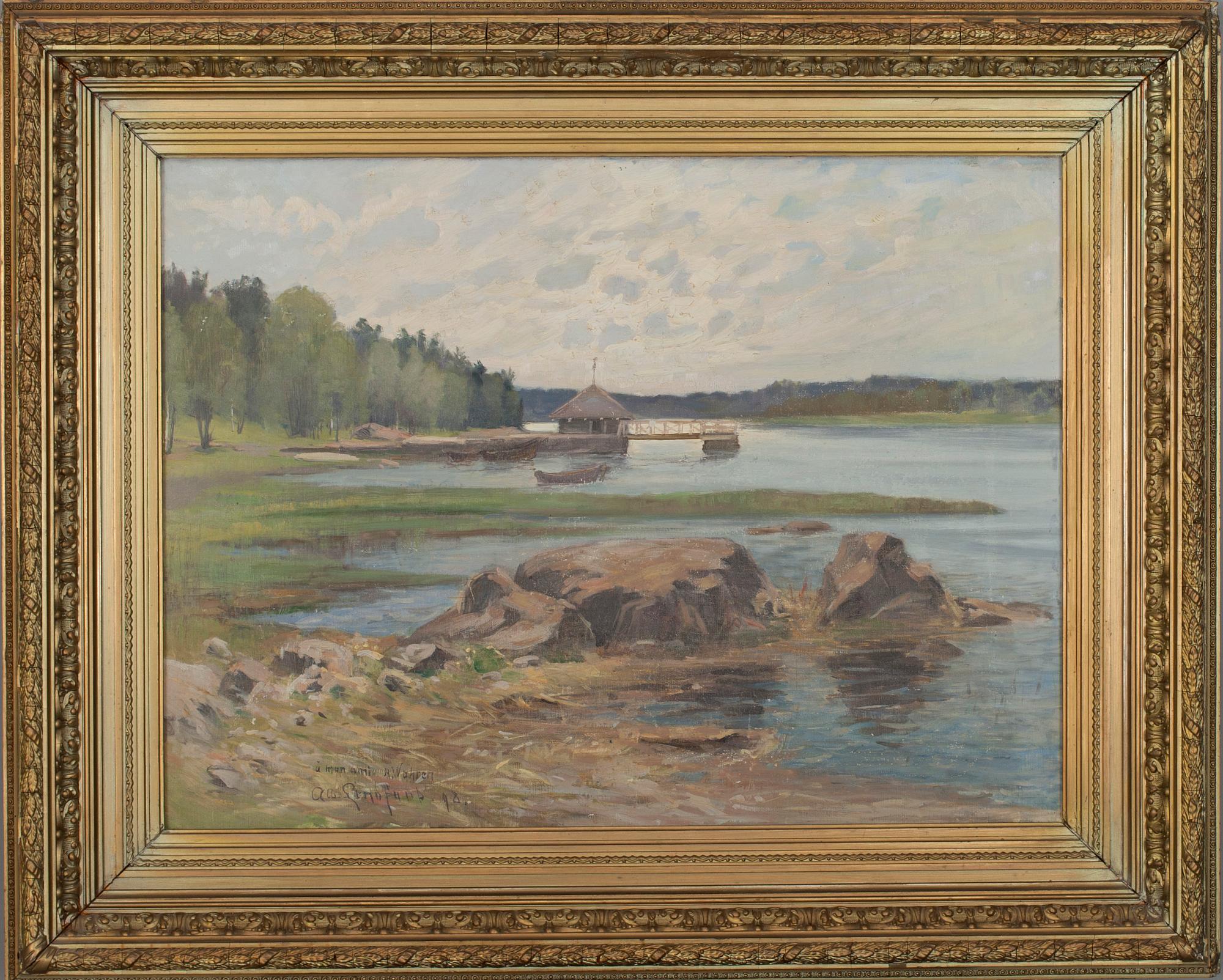 ALBERT LINDFORS, olja på duk, sign. och dat. -98.