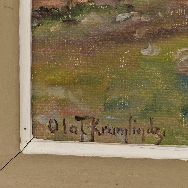 OLOF KRUMLINDE, olja på duk, signerad.