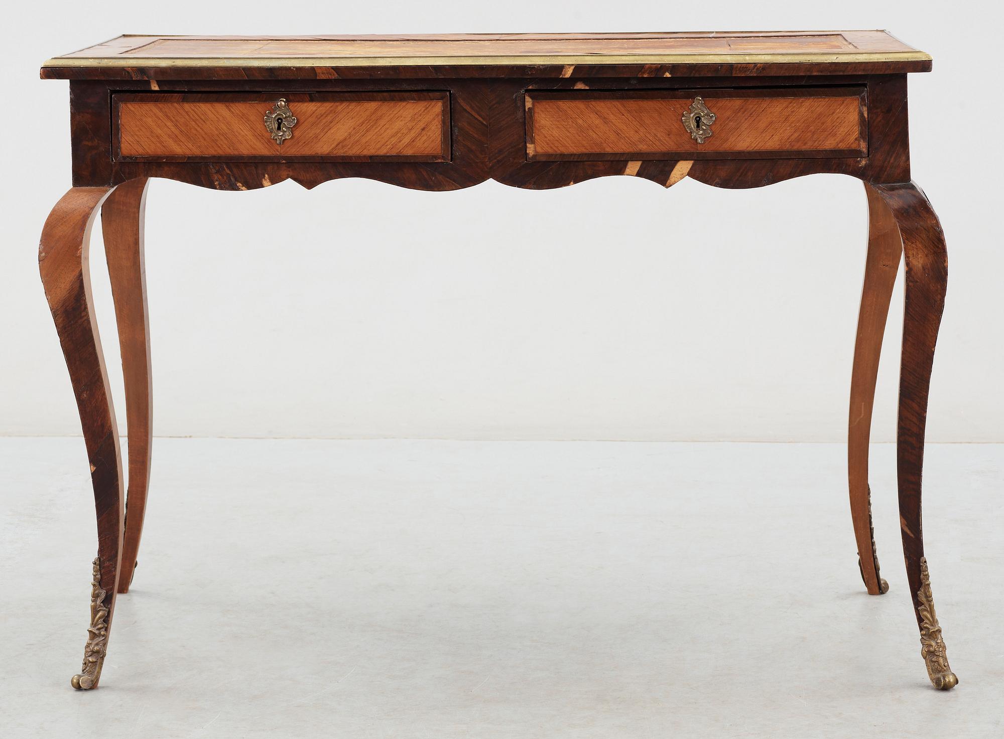 DAMSKRIVBORD, Louis XV-stil, troligen sent 1800-tal.
