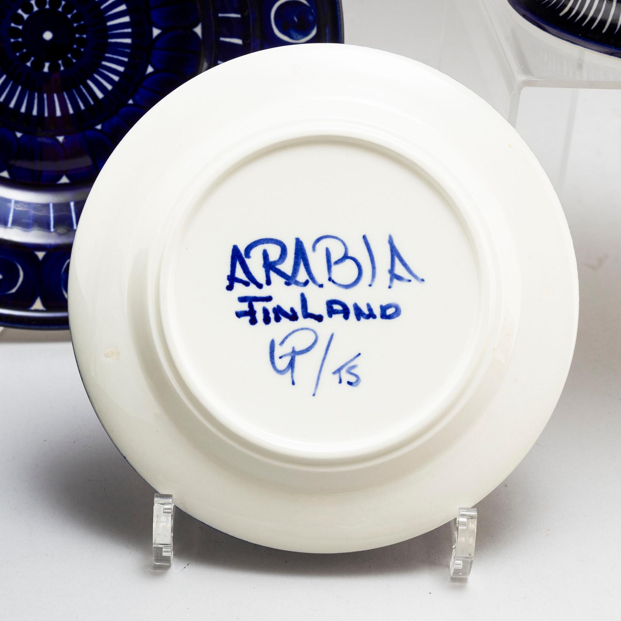 ULLA PROCOPÉ, mat- och kaffeservis, 85 delar, "Valencia", Finland, Arabia.