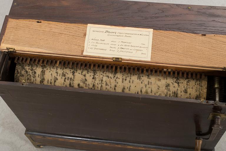 An Gebrüder Bruder barrel organ, Germany turn of the century 1900.