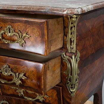 A Louis XV 18th century commode by Jean Lapie, master in Paris 1762.