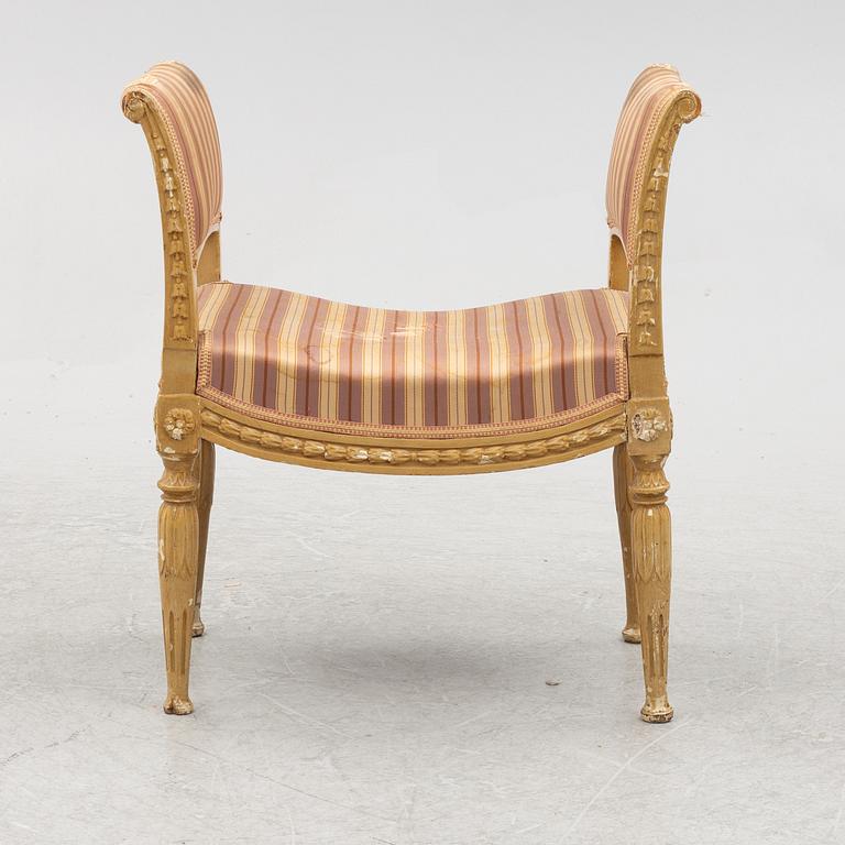 A late 18th Gustavian century seat/bench.