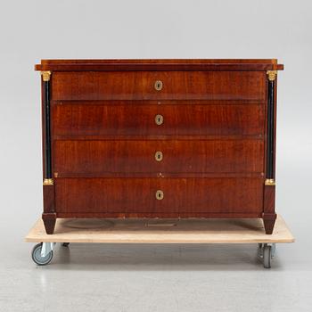 An Empire writing commode, early 19th century.