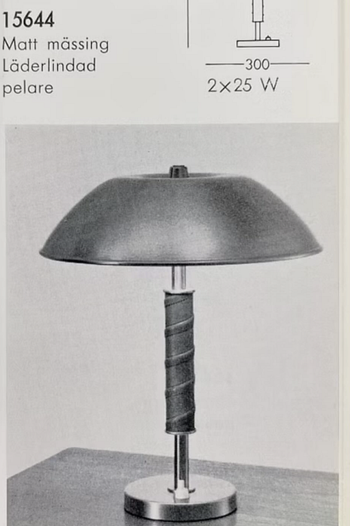 Bertil Brisborg, a table lamp model "15644", Arvid Böhlmarks Lampfabrik, Stockholm, 1960s.