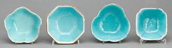 SKÅLAR/FAT, 7 st, porslin, Kina 1800-tal.