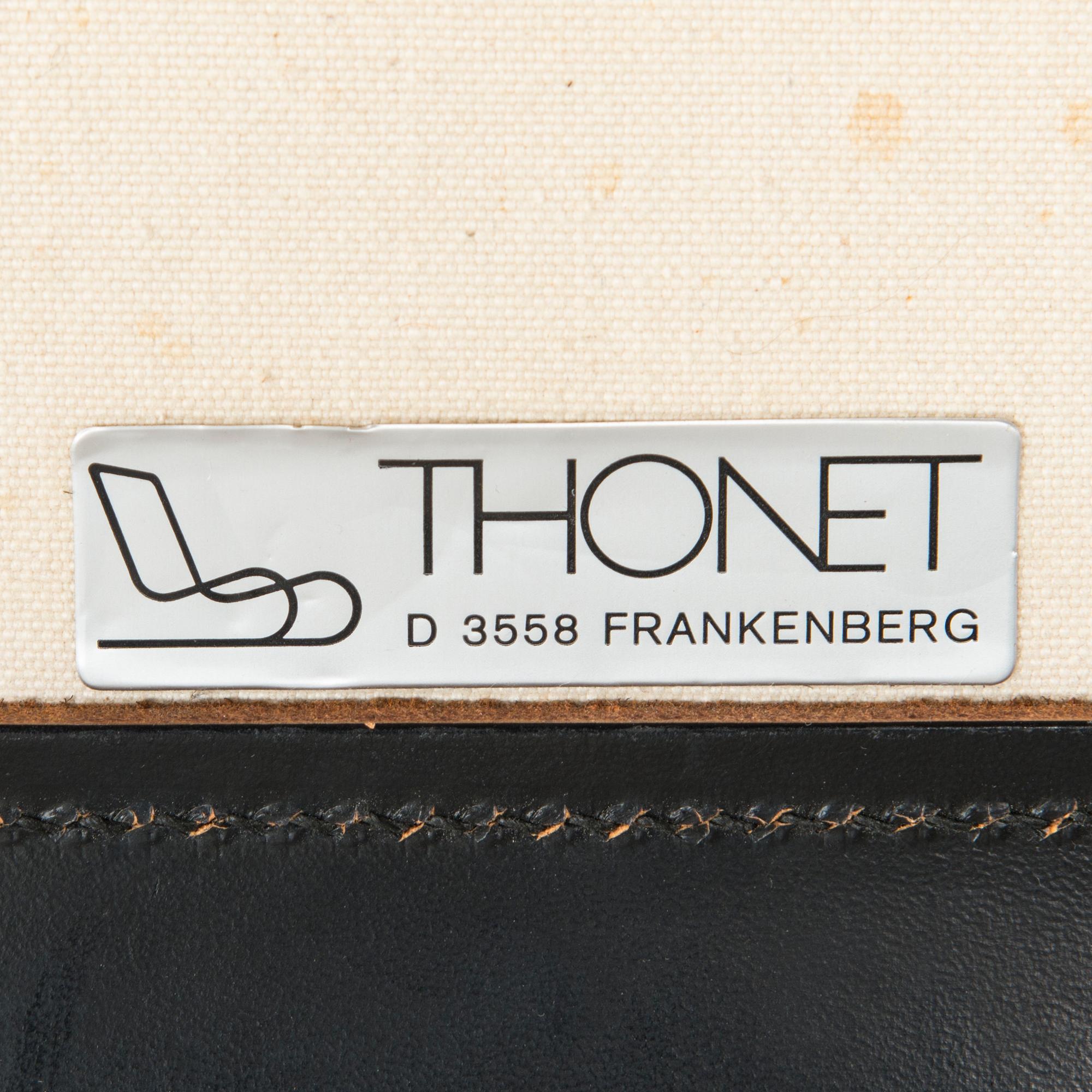 LUDWIG MIES VAN DER ROHE, a set of 1970-1980's 4+2, 'MR10' chairs for Thonet.