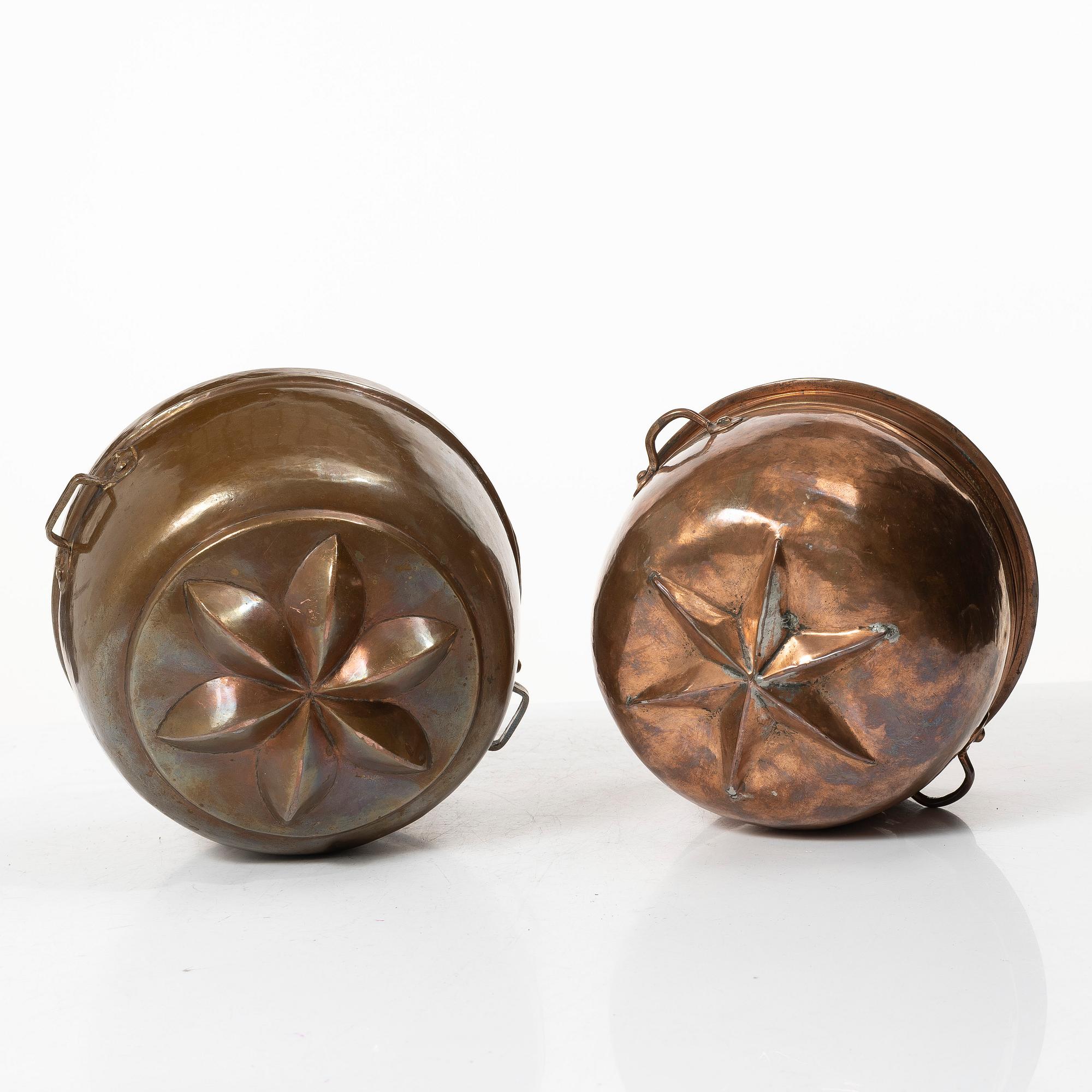 Aladåbformar med lock, 4 st, 1800-tal.