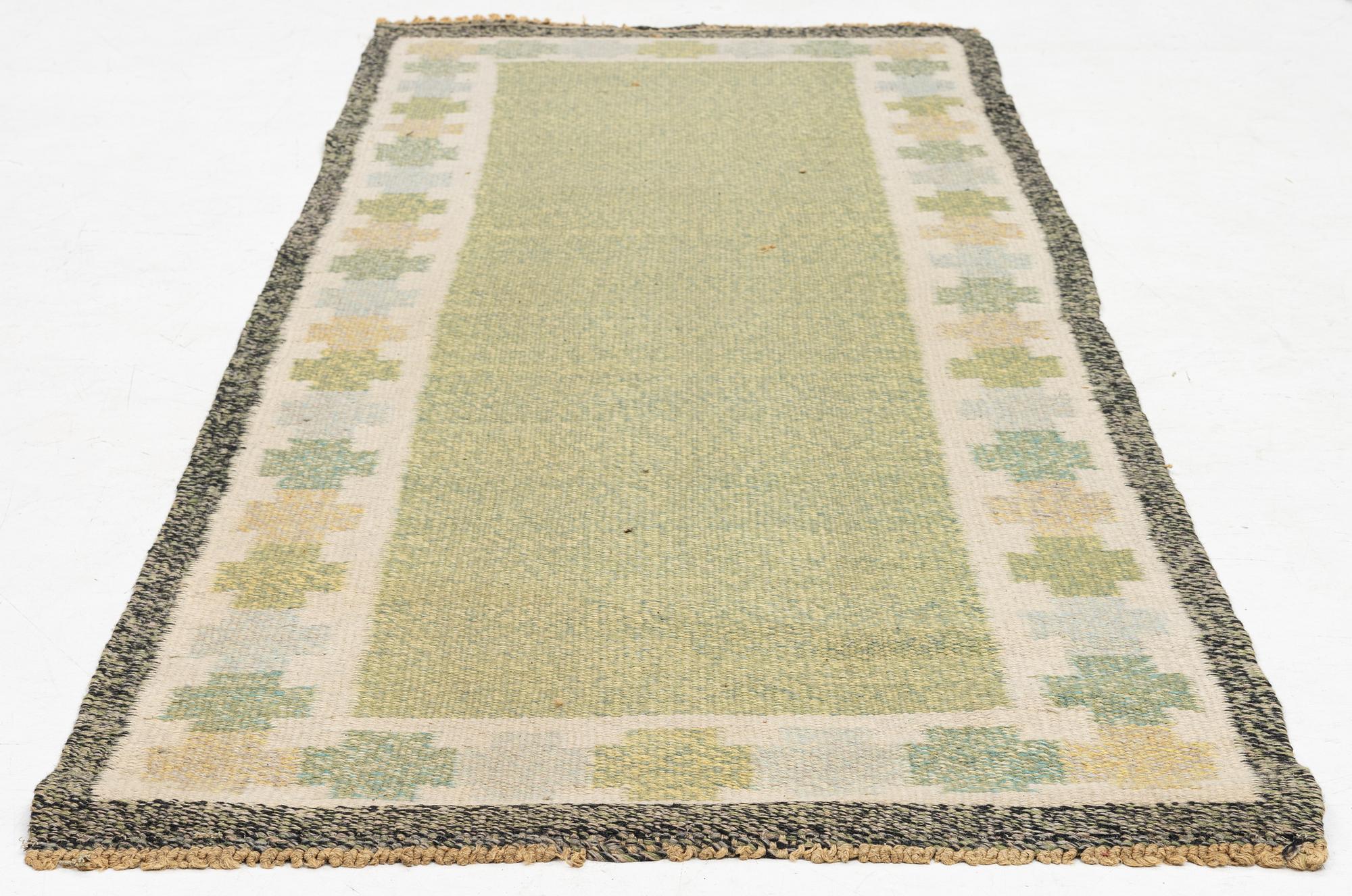 A flat weave 'Kastellholm' runner by Ingegerd Silow, c 247 x 90 cm, unsigned.