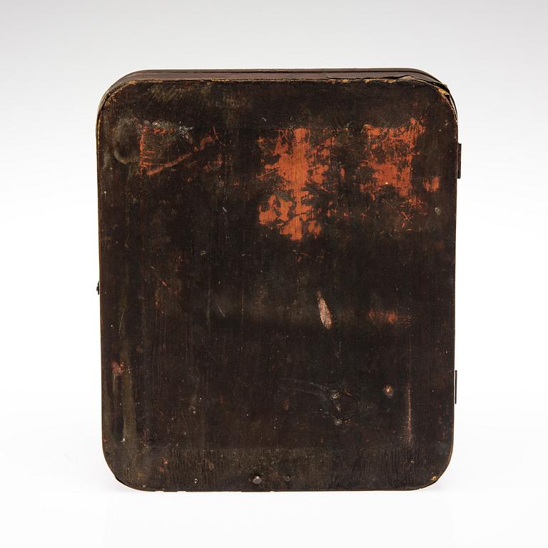 KIOTA, ikon, olja på pannå, RISA, mässing, Ryssland sekelskiftet 1800/1900.