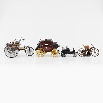 Eight Franklin Mint die cast car models.