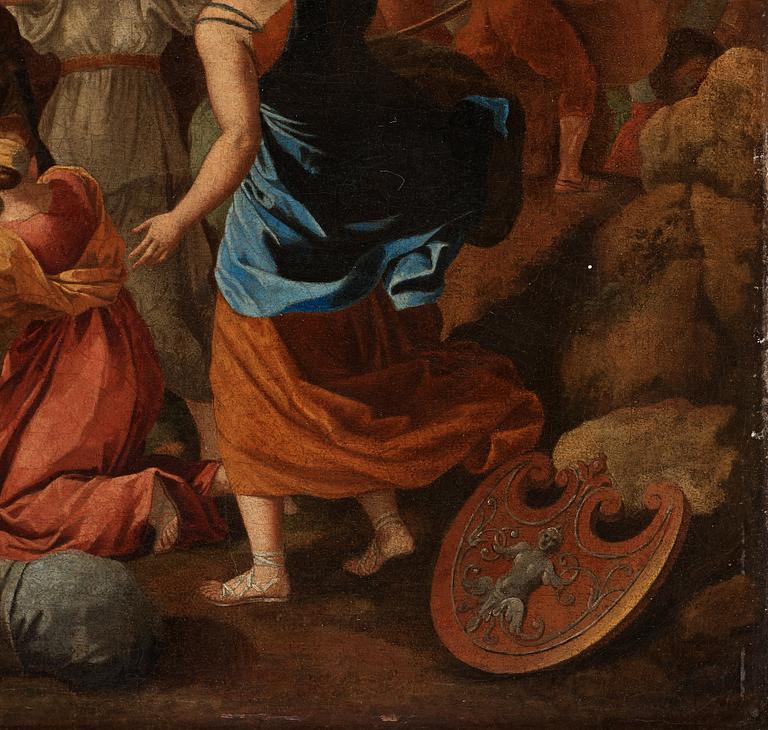 NICOLAS POUSSIN, follower of. Unsigned. Canvas 74 x 98 cm.