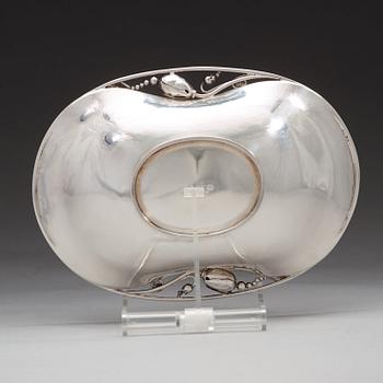 Georg Jensen, A 'Blossom' silver bowl, Copenhagen 1919, design nr 2.