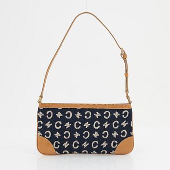 Céline, A logo canvas and leather bag.