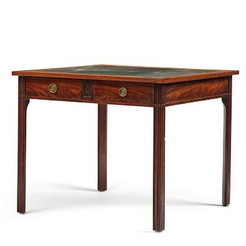 41. A late Gustavian mahogany desk by J. C. Linning (master in Stockholm 1779-1801).