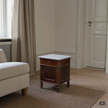 A pair bedside tables, early 20th Century.