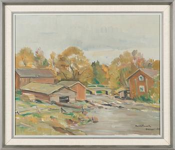 Heikki Asunta, oil on canvas, signed and dated -45.