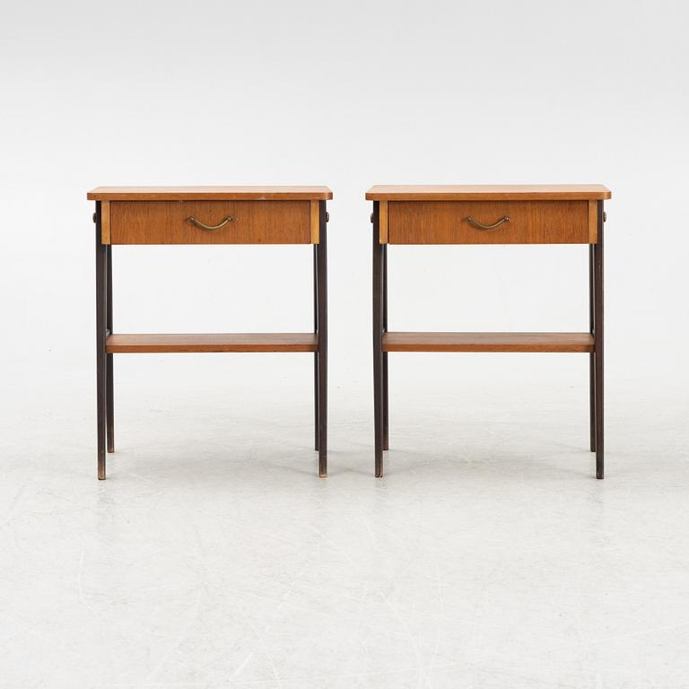 Sängbord, ett par, 1950/60-tal.