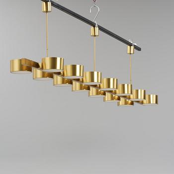 Hans-Agne Jakobsson, a monumental ceiling lamp model T 261/14, Hans-Agne Jakobsson AB, Markaryd, 1950s-60s.