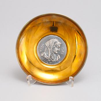 Five silver plates by Ilias Lalagounis, Greece.