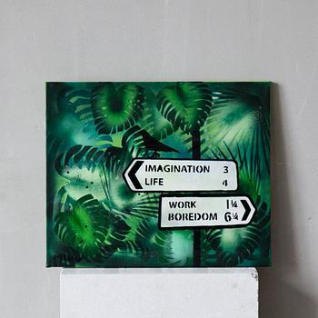 HELLO BANANA, "Imagination Life", 2016, signed and dated on verso.