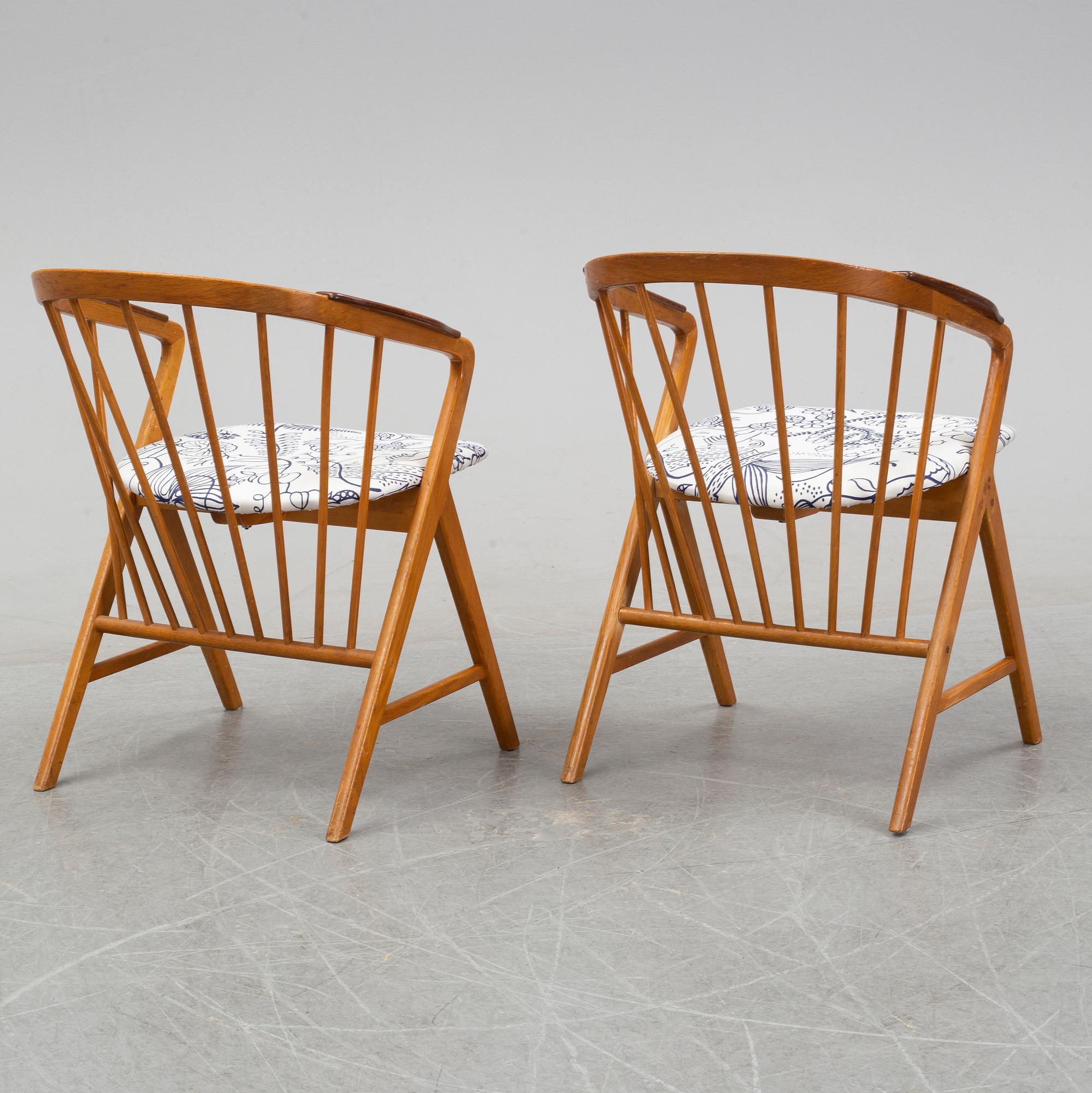 Bengt Ruda, a pair of "Sierra" armchairs, IKEA, Sweden, 1950/1960s.