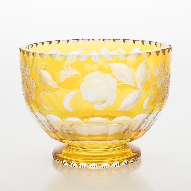 Skål, kristall, 1900-talets mitt.